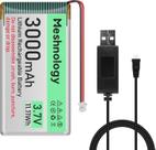 Bateria Li recarregável 3.7V 3000mAh com carregador USB para Arduino Bateria Li recarregável 3.7V 3000mAh com carregador USB para Arduino