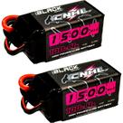 Bateria Lipo CNHL 1500mAh 14,8V 100C 4S com XT60 (2 Pacotes)