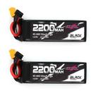 Bateria Lipo CNHL 2200mAh 14,8V 40C com XT60 para RC (2 pacotes)