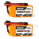 Bateria Lipo CNHL 850mAh 14,8V 70C com XT30U para RC - Kit com 2 Unidades