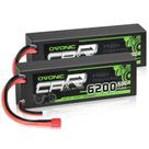 Bateria Lipo OVONIC 6200mAh 7,4 V 50C com T Conn 2S estilo Dean