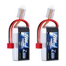 Bateria Lipo Zeee 2S 2200mAh 7,4V 50C com Reatores para Modelos RC Bateria Lipo Zeee 2S 2200mAh 7,4V 50C com Reatores para Modelos RC