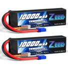 Bateria Lipo Zeee 3S 10000mAh 11,1 V 120V com conector EC5 (pacote com 2 unidades)