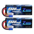 Bateria Lipo Zeee 3S 5500mAh 11,1 V 120C com conector EC5 (pacote com 2)
