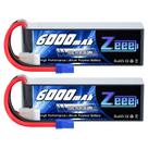 Bateria Lipo Zeee 4S 6000mAh 14,8V 100C com plugue EC5 (pacote com 2)