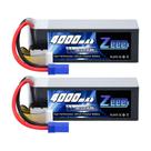 Bateria Lipo Zeee 6S 4000 mAh 22,2 V 100 C com conector EC5 (pacote com 2)
