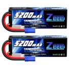 Bateria Lipo Zeee 7,4V 5200mAh 80C 2S com Estojo Rígido e Conector EC5