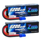 Bateria Lipo Zeee 8200mAh 7,4V 120C com capa rígida EC5 Plug 2S Bateria Lipo Zeee 8200mAh 7,4V 120C com capa rígida EC5 Plug 2S