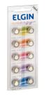 Bateria Lr44 Elgin Alcalina Cartela Com 10 Baterias 82194