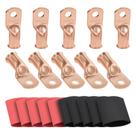 Bateria Lugs Shirbly 10 unidades 2/0 AWG-5/16 com tubo termorretrátil