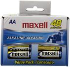 Bateria Maxell AA alcalina de 48 unidades de ouro de longa duração Bateria Maxell AA alcalina de 48 unidades de ouro de longa duração