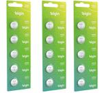 Bateria Moeda de Litio 3v Elgin CR2032 Kit c/ 3 Cartelas com 5 und
