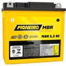 Bateria Moto 5,5Ah MBR 5,5 BS PIONEIRO YBR 125 E 2000+