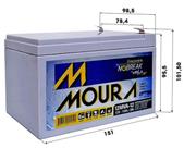 Bateria moura 12v 12ah para no break , alarmes , automação , pulverizadore. Bateria moura 12v 12ah para no break , alarmes , automação , pulverizadore.