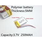 Bateria Mp3 Mp4 Mp5 3,7v 250mah 5mm X 20mm X 30mm , Bateria Mp3 Mp4 Mp5 3,7v 250mah 5mm X 20mm X 30mm ,
