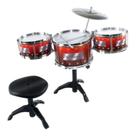 Bateria Musical Super Meu Ritimo Com Banqueta