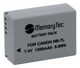 Bateria NB-7L MemoryTec Compatível com Canon PowerShot G10 / G11 / G12 / SX30 IS
