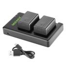 Bateria Neewer VW-VBT190 (2 pacotes/1950mAh) com carregador USB duplo