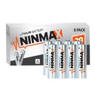Bateria NINMAX Lithium AA 3500mAh 1,5 V, pacote com 8 unidades, não recarregável