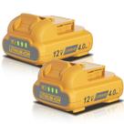 Bateria Nonbliep 12V 4000mAh de íon de lítio para Dewalt