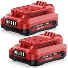 Bateria OHYES BAT 20V 3600mAh de íon de lítio, pacote com 2
