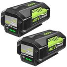 Bateria OHYES BAT OP4026 40V 7500mAh de íon-lítio, kit com 2 unidades