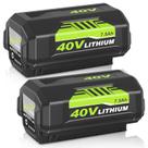 Bateria OHYES BAT OP4026 40V 7500mAh Íon de Lítio 2 Unidades