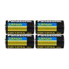 Bateria Panasonic CR123A de lítio 3V 1.55Ah (pacote com 4)