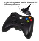 Bateria Para Controle Xbox 360 + 1 Cabo Carregador Kit completo