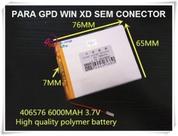 Bateria Para Gpd Win Xd C/ 6000mah 3,7v Sem Conector!!!!!!