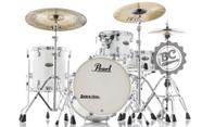 Bateria Pearl Decade Maple Bop Jazz White Satin Bumbo 18, 12, 14 e Caixa 14x5,5 (Shell Pack)