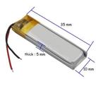 Bateria Pequena Mp3 Caneta Lanterna Gravador Cr 501035 com 130mah