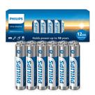 Bateria PHILIPS AAA Ultra Alcalina de 1,5 V, pacote com 12 anos