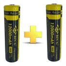 Bateria Pilha Recarregável Bing Para Lanterna De Mergulho kit com 2