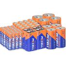 Bateria PKCELL Alcalina 52 AA 16 AAA 24 C 4 D 4 9V 4 Doméstica