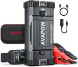Bateria Portátil Jump Starter AVAPOW 4000A - 12V 10L para Carros e Caminhões a Diesel