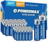 Bateria Powermax Alcaline Combo Pack de 48 unidades AAx24, AAx24