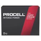 Bateria PROCELL Alkaline Intense Power D 1,5 V, pacote com 12