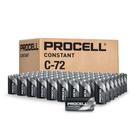 Bateria PROCELL Constant C 1,5 V alcalina, pacote 72, pacote de 10 anos
