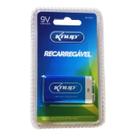 Bateria Recarregável 9 Volts Knup 9v 450mah Original