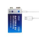 Bateria Recarregável 9V direta via USB-C 500mAh Knup TC9V
