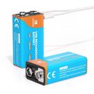 Bateria recarregável de 9V Maxwel Manufacturing 650mAh, pacote com 2