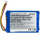 Bateria Recarregável de Lítio 2100mAh 3,7V para Mouse Logitech MX1000