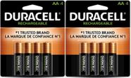 Bateria recarregável Duracell AA pré-carregada (pacote com 2)