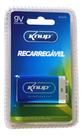 Bateria Recarregável Knup 9v 450mah Kp-bt9v