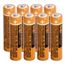 Bateria recarregável Ni-MH AAA 1.2V 550mAh, pacote com 8 unidades