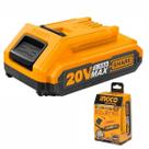 Bateria Recarregável Para Ferramentas INGCO 20V 2.0Ah Íon de Lítio Modelo FBLI20011