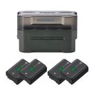 Bateria Recarregável Sony Série Z NP-FZ100 7,2V 2.280mAh (Kit com 4 Unidades) com Estação de Carregamento Portátil (5 Itens)