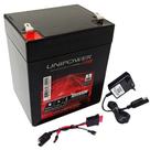 Bateria Selada Unipower 12V 5ah /Carregador 12v Padrão/ Chicote