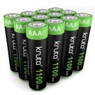 Bateria solar AAA recarregável Kruta 1100mAh 1,2 V (pacote 12)